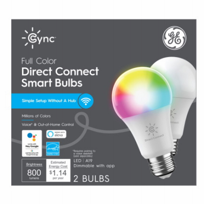 GE 2PK 9.5W Smart Bulb