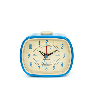 Retro alarm clock blue